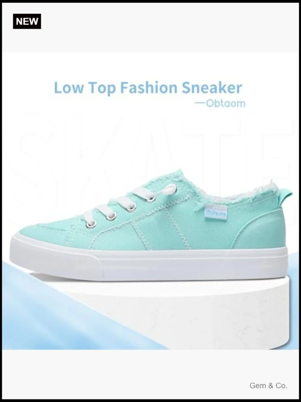 Women's Slip On Canvas Sneakers - Low Top Fashion Sneakers